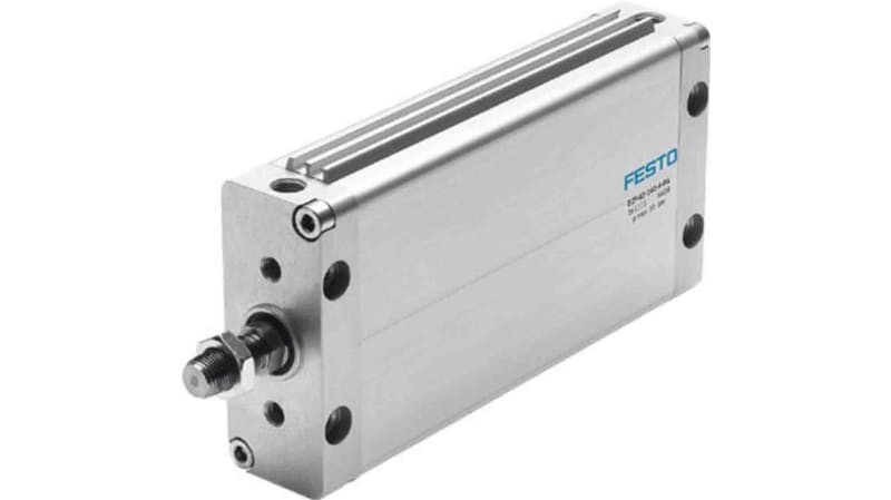 Festo Pneumatic Compact Cylinder 63mm Bore, 100mm Stroke, DZF-63-100-A-P-A Series, Double Acting