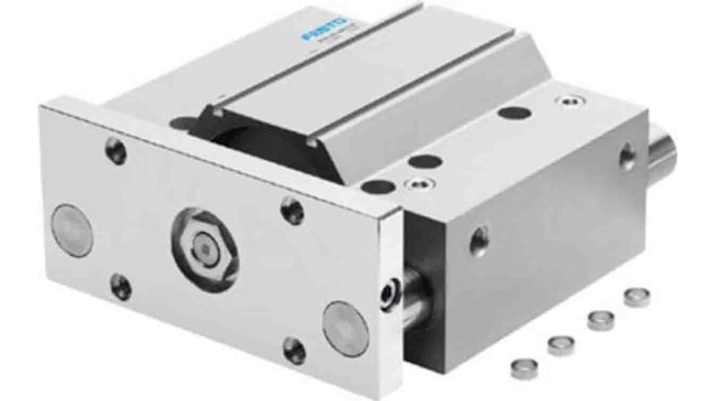 Festo Pneumatic Guided Cylinder 100mm Bore, 25mm Stroke, DFM Series, Double Acting