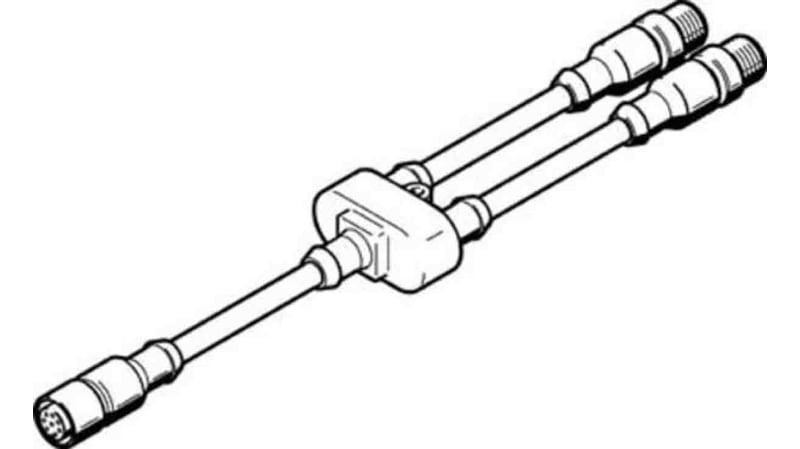 Festo NEBV-M12G8-KD-3-M12G4 Series Plug Connector
