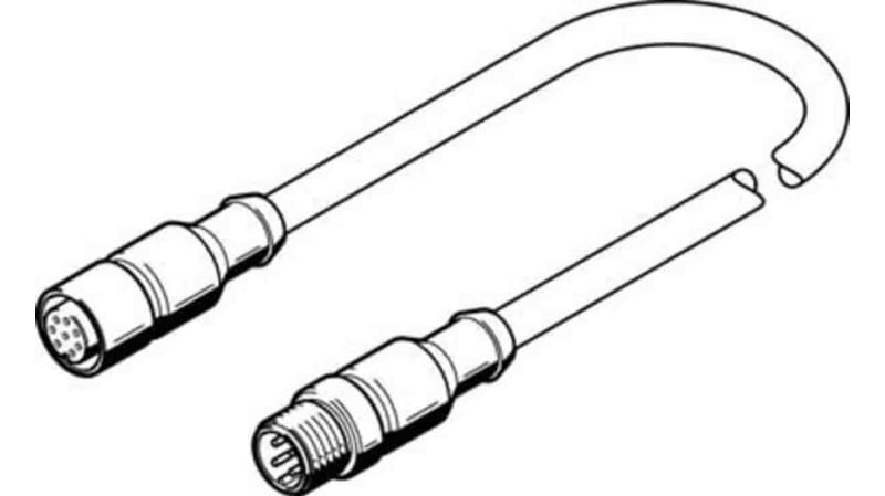Festo NEBV-M12G8-K-2-M12G4 Series Plug Connector