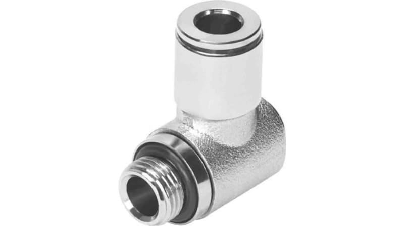 Festo Elbow Threaded Adaptor to G 3/8 Male to Push In 10 mm