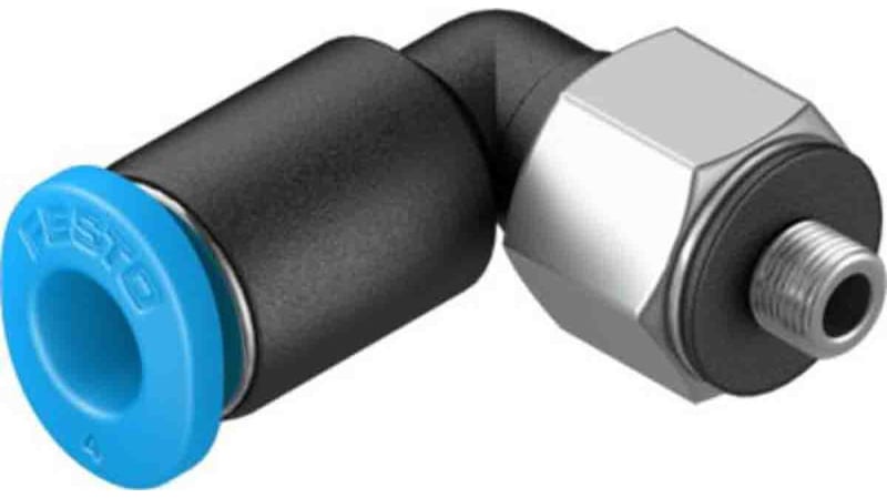 Festo Elbow Threaded Adaptor to M3 Male to Push In 4 mm