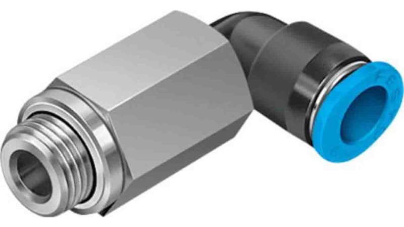 Festo Elbow Threaded Adaptor to G 1/8 Male to Push In 6 mm