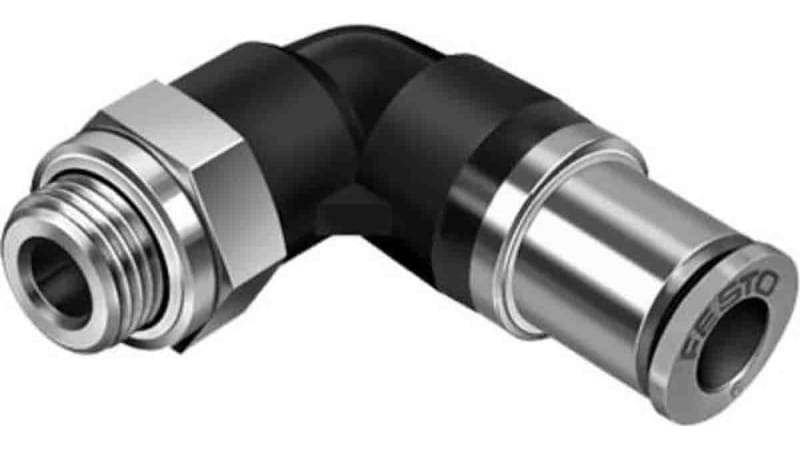 Festo Elbow Threaded Adaptor to G 1/8 Male to Push In 6 mm