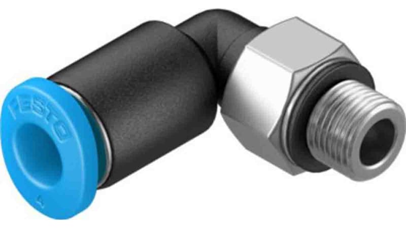 Festo Elbow Threaded Adaptor to M5 Male to Push In 4 mm