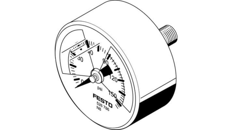 Festo G 1/2 FRL, Manual Drain, 5μm Filtration Size