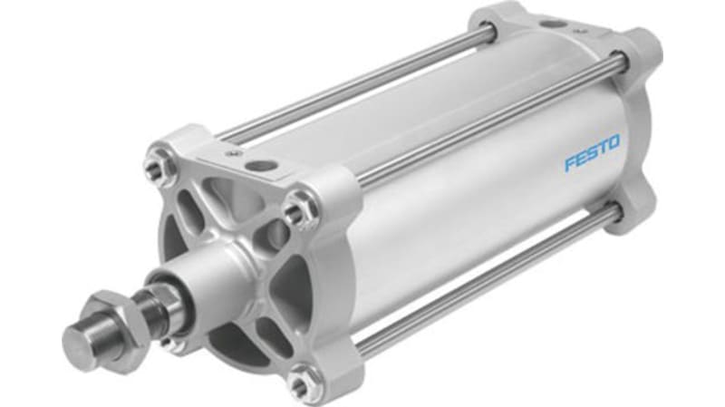 Festo Pneumatic Cylinder 160mm Bore, 400mm Stroke, DSBG-160-400-PPVA-N3 Series, Double Acting