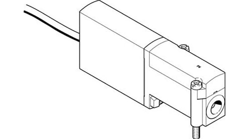 Festo 3/2 Closed, Monostable Pneumatic Solenoid/Pilot-Operated Control Valve - Electrical MHA4 Series