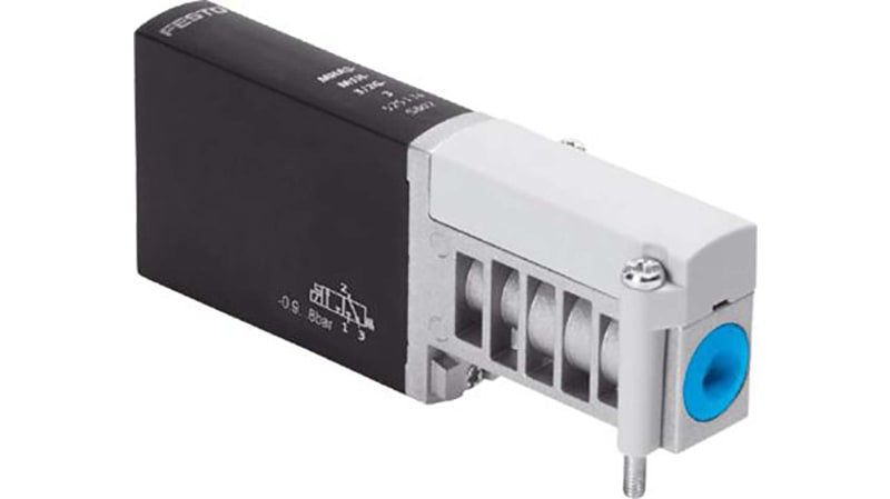 Festo 3/2 Closed, Monostable Pneumatic Solenoid/Pilot-Operated Control Valve - Electrical MHA3 Series