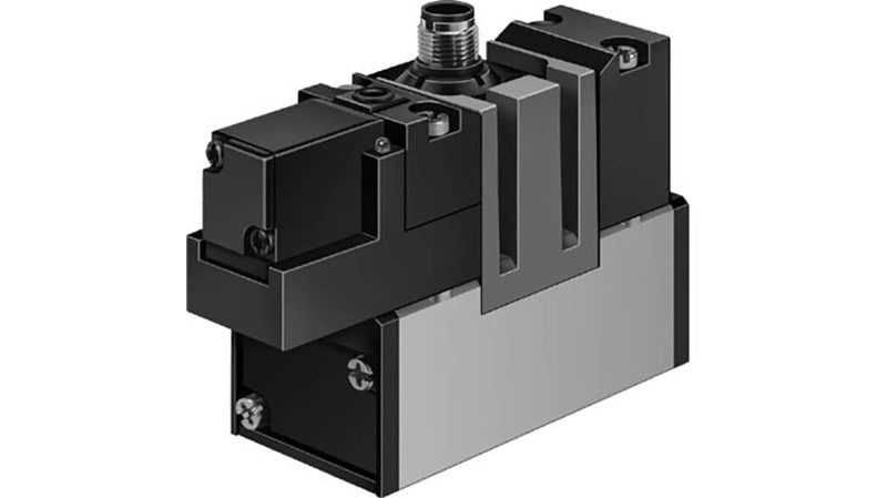 Festo 5/2 Monostable Pneumatic Solenoid/Pilot-Operated Control Valve - Electrical MEBH Series