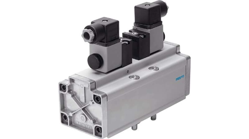 Festo 5/3 Exhausted Pneumatic Solenoid/Pilot-Operated Control Valve - Electrical MDH Series