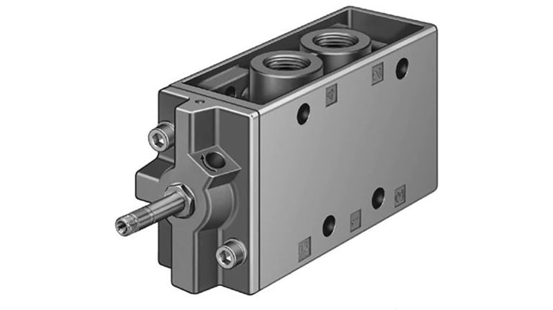 Festo 5/2 Monostable Pneumatic Solenoid/Pilot-Operated Control Valve - Electrical G 1/2 MFH Series