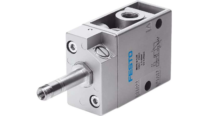 Festo 3/2 Closed, Monostable Pneumatic Solenoid/Pilot-Operated Control Valve - Electrical MFH Series