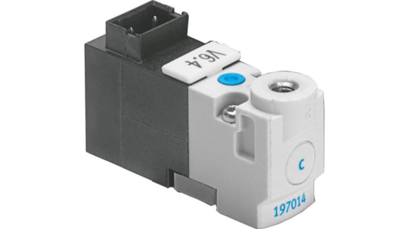Festo 3/2 Closed, Monostable Pneumatic Solenoid/Pilot-Operated Control Valve - Electrical MHP1 Series