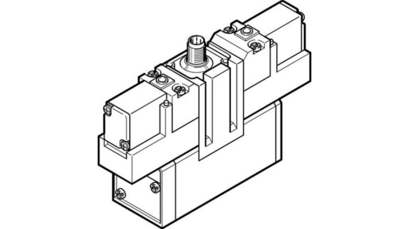 Festo 5/2 Bistable-Dominant Pneumatic Solenoid/Pilot-Operated Control Valve - Electrical JMEBDH Series