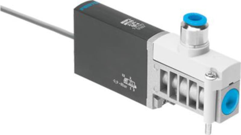 Festo 3/2 Closed, Monostable Pneumatic Solenoid/Pilot-Operated Control Valve - Electrical MHP3 Series