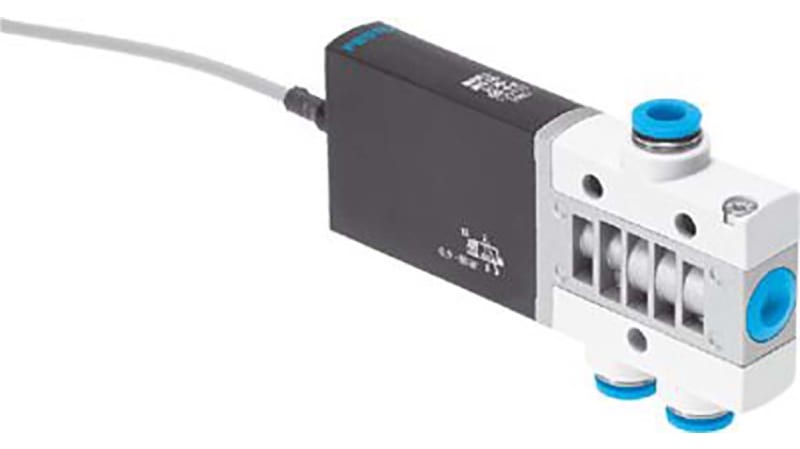 Festo 3/2 Closed, Monostable Pneumatic Solenoid/Pilot-Operated Control Valve - Electrical MHE3 Series