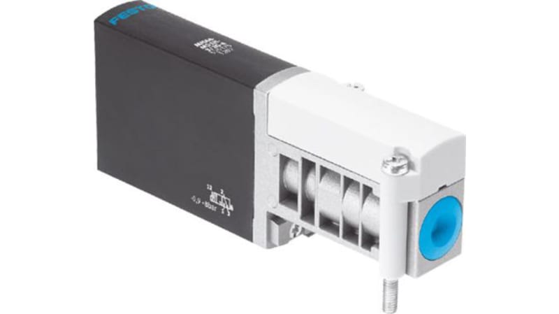Festo 3/2 Closed, Monostable Pneumatic Solenoid/Pilot-Operated Control Valve - Electrical MHA4 Series