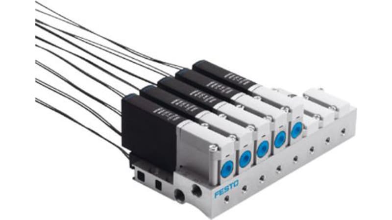 Festo 5/2 Monostable Pneumatic Solenoid/Pilot-Operated Control Valve - Electrical MHA2 Series