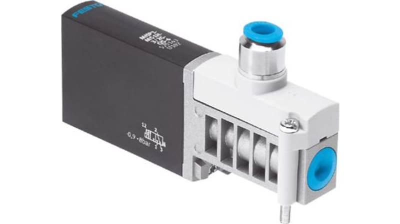 Festo 3/2 Closed, Monostable Pneumatic Solenoid/Pilot-Operated Control Valve - Electrical MHP3 Series