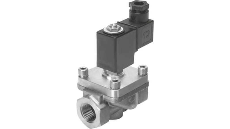 Festo 2/2 Closed, Monostable Pneumatic Solenoid/Pilot-Operated Control Valve - Electrical G 3/4 VZWF Series