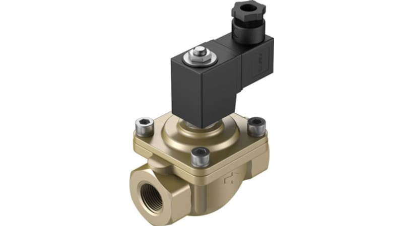 Festo 2/2 Closed, Monostable Pneumatic Solenoid/Pilot-Operated Control Valve - Electrical NPT 3/4 VZWF Series