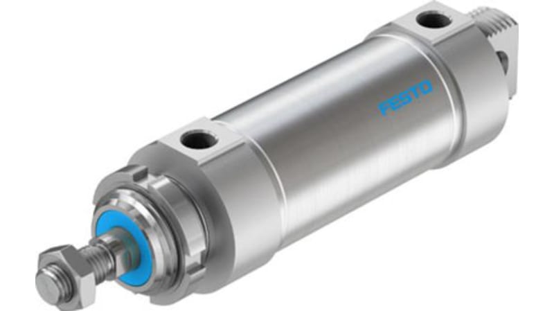 Festo Pneumatic Roundline Cylinder 63mm Bore, 80mm Stroke, DSNU-63-80-PPS-A Series, Double Acting