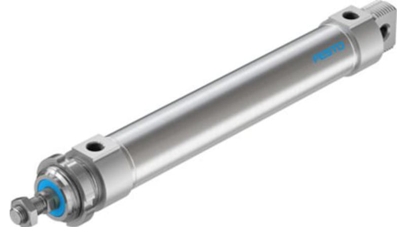 Festo Pneumatic Roundline Cylinder 40mm Bore, 200mm Stroke, DSNU-40-200-P-A Series, Double Acting