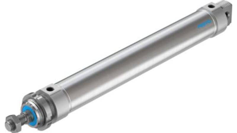 Festo Pneumatic Roundline Cylinder 50mm Bore, 320mm Stroke, DSNU-50-320-P-A Series, Double Acting