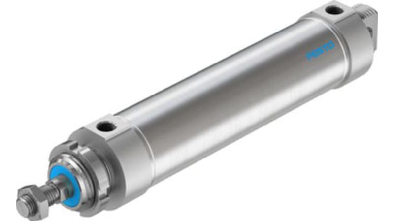 Festo Pneumatic Roundline Cylinder 63mm Bore, 200mm Stroke, DSNU-63-200-PPV-A Series, Double Acting
