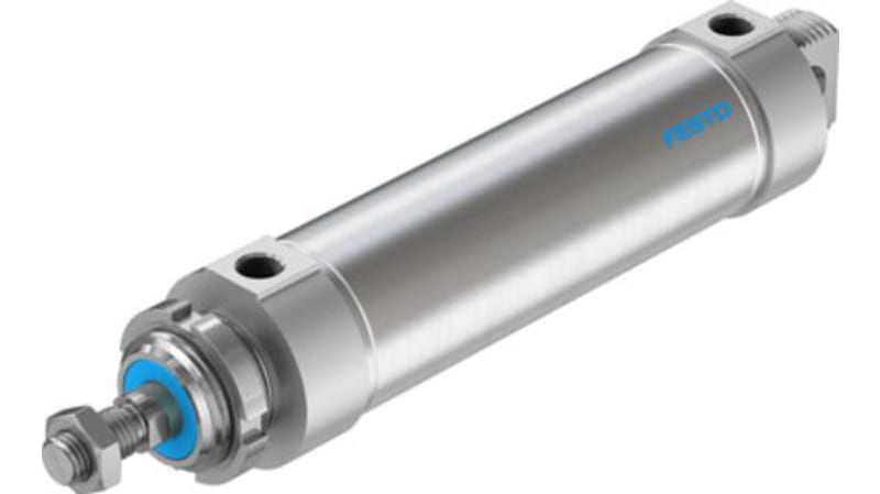 Festo Pneumatic Roundline Cylinder 63mm Bore, 160mm Stroke, DSNU-63-160-PPV-A Series, Double Acting