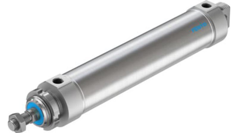 Festo Pneumatic Roundline Cylinder 63mm Bore, 250mm Stroke, DSNU-63-250-PPS-A Series, Double Acting