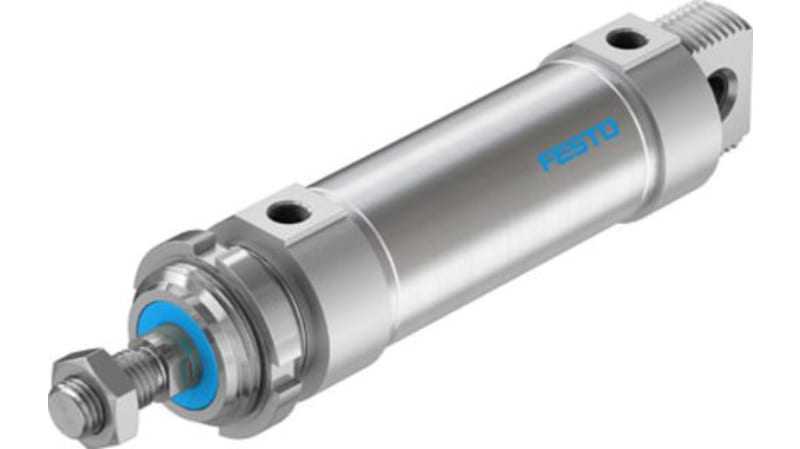 Festo Pneumatic Roundline Cylinder 50mm Bore, 80mm Stroke, DSNU-50-80-PPS-A Series, Double Acting