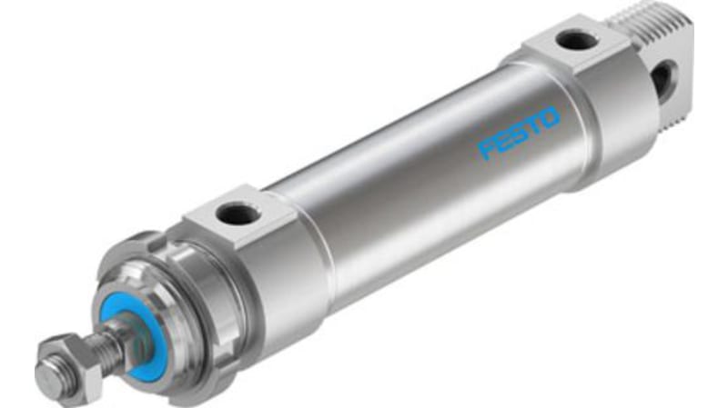 Festo Pneumatic Roundline Cylinder 40mm Bore, 80mm Stroke, DSNU-40-80-PPS-A Series, Double Acting