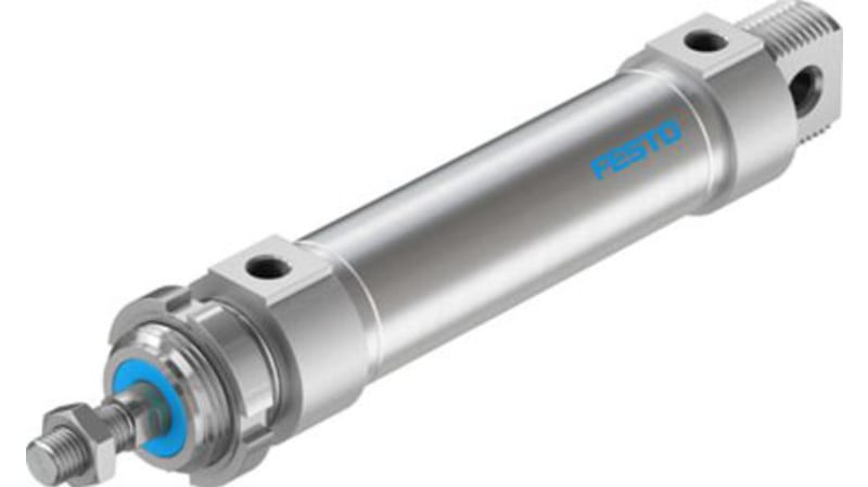 Festo Pneumatic Roundline Cylinder 40mm Bore, 100mm Stroke, DSNU-40-100-P-A Series, Double Acting