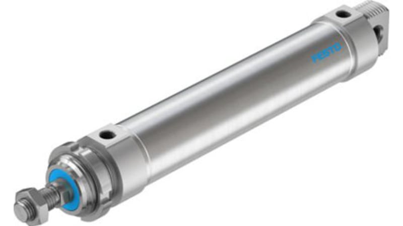Festo Pneumatic Roundline Cylinder 50mm Bore, 200mm Stroke, DSNU-50-200-PPV-A Series, Double Acting