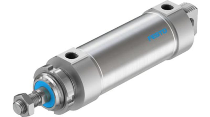 Festo Pneumatic Roundline Cylinder 63mm Bore, 100mm Stroke, DSNU-63-100-PPS-A Series, Double Acting