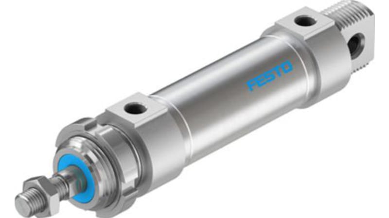 Festo Pneumatic Roundline Cylinder 32mm Bore, 50mm Stroke, DSNU-32-50-PPV-A Series, Double Acting