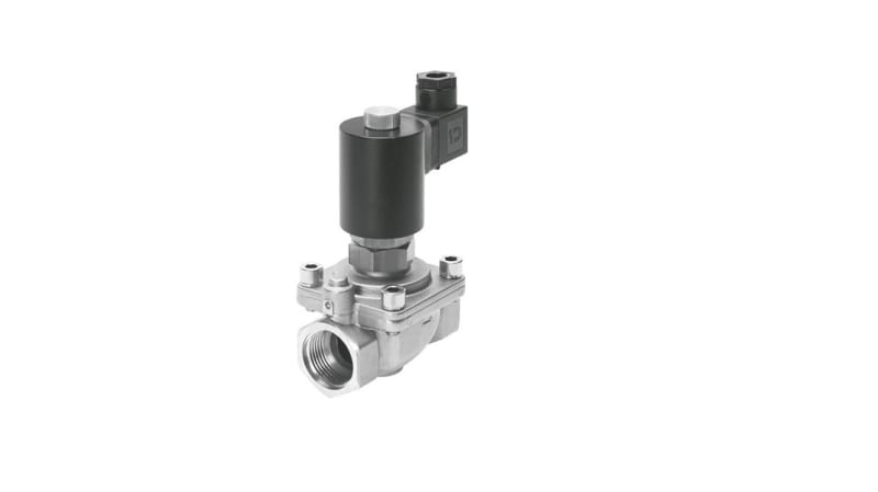 Festo 2/2 Closed, Monostable Solenoid Valve - Electrical VZWF-L-M22C-N114-400-V-1P4-10 Series