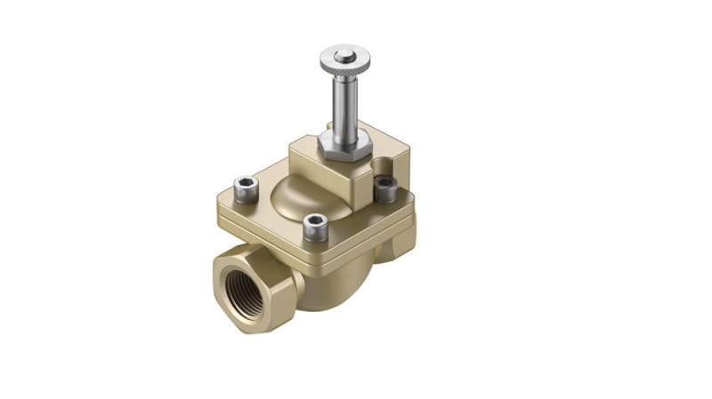 Festo 2/2 Closed, Monostable Solenoid Valve - Electrical VZWM-L-M22C-G114-F5 Series
