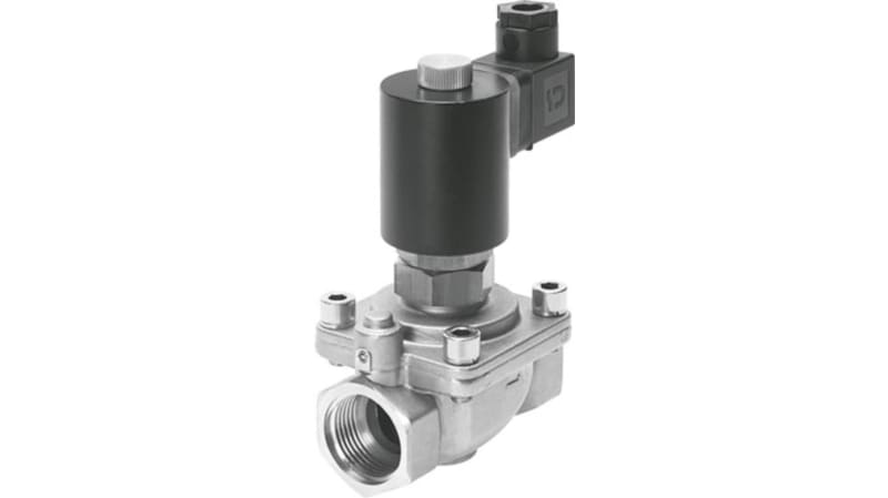 Festo 2/2 Closed, Monostable Solenoid Valve - Electrical VZWF-L-M22C-G114-400-V-3AP4-10 Series