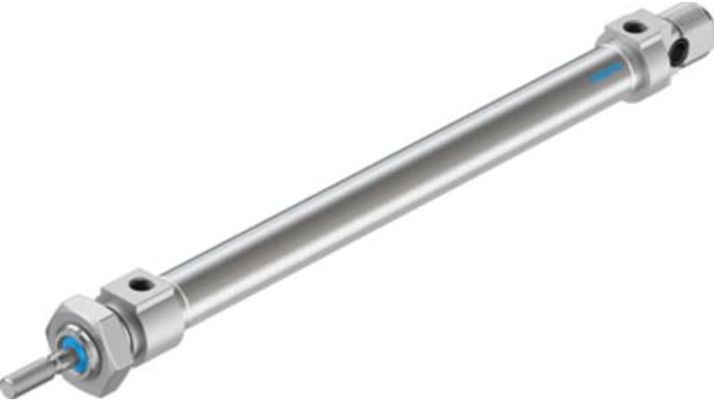 Festo Pneumatic Roundline Cylinder 10mm Bore, 100mm Stroke, DSNU-10-100-P-A Series, Double Acting