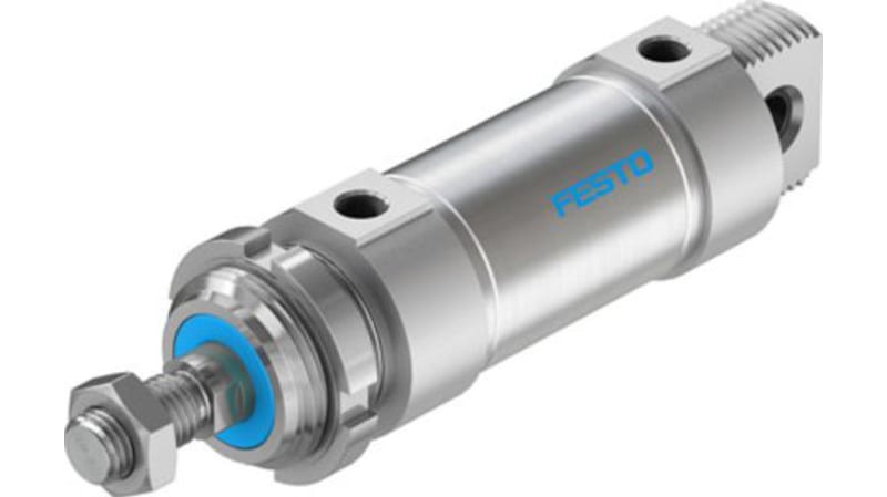 Festo Pneumatic Roundline Cylinder 50mm Bore, 40mm Stroke, DSNU-50-40-PPS-A Series, Double Acting