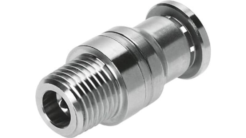 Festo Straight Threaded Adaptor to R 1/8 Male to Push In 8 mm