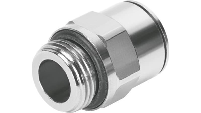 Festo Straight Threaded Adaptor to G 3/8 Male to Push In 14 mm