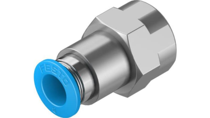 Festo Straight Threaded Adaptor to G 1/4 Female to Push In 8 mm