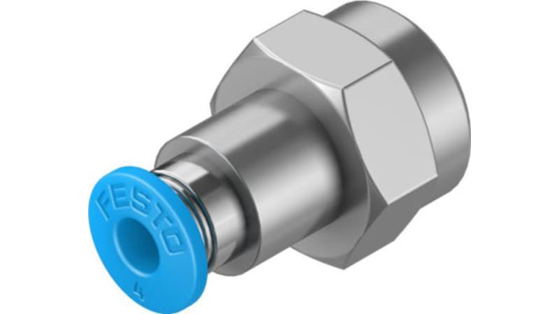 Festo Straight Threaded Adaptor to R 1/8 Male to Push In 4 mm