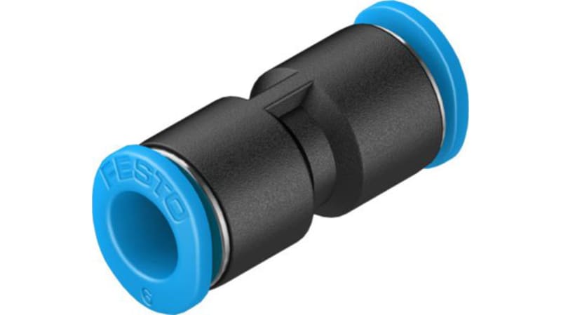 Festo Straight Tube-to-Tube Adaptor to Push In 6 mm to Push In 6 mm, QSM Series
