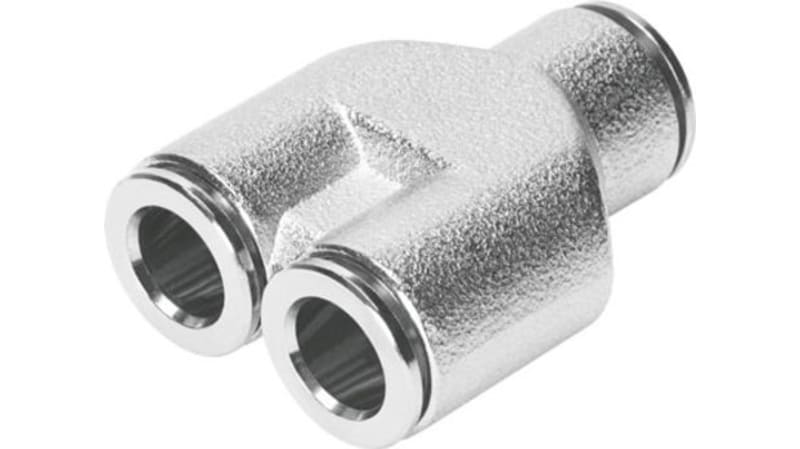 Festo Y Tube-to-Tube Adaptor to Push In 6 mm to Push In 4 mm to Push In 4 mm, NPQM Series