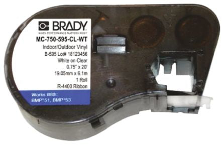 Brady MC-750-595-CL-WT 7753650